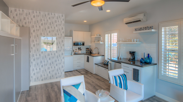 The Cerulean Way Casita Living Room
